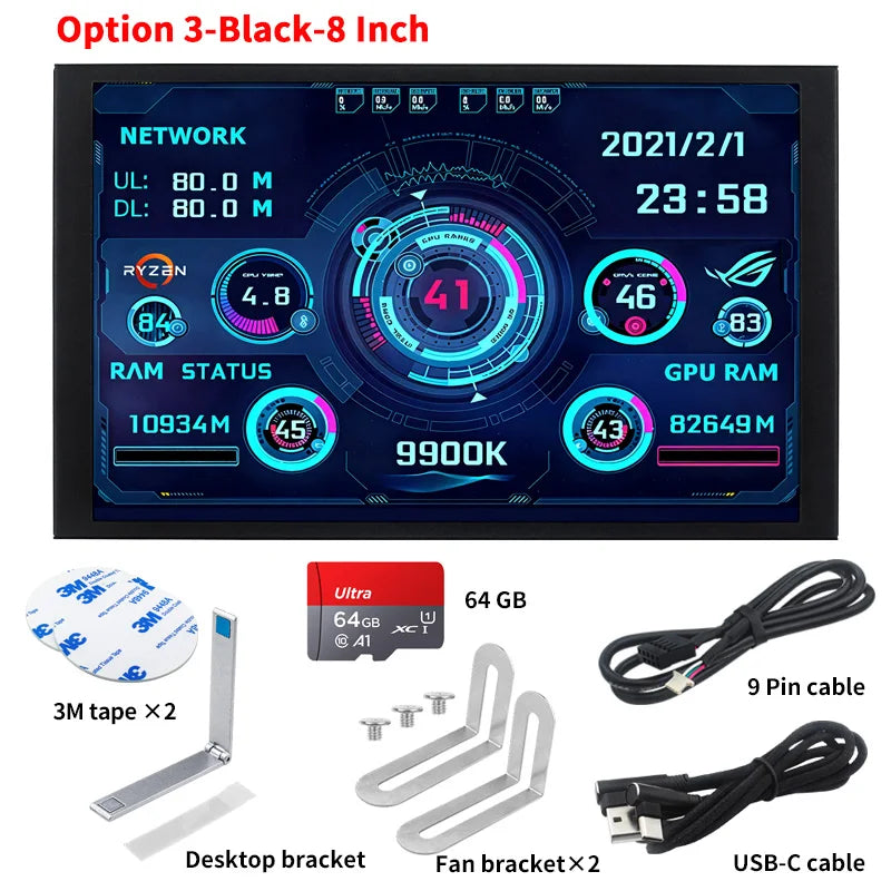 8inch | 20.32cm | Smart Screen